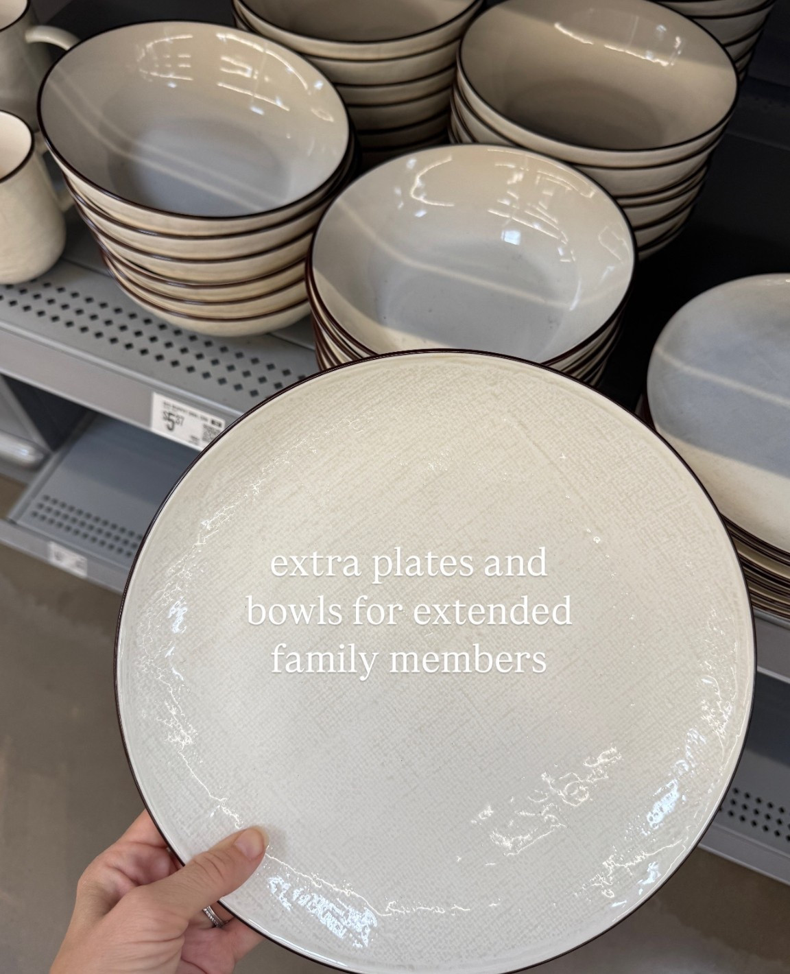 I’ve been slowly upgrading some of my kitchen basics, and this farmhouse modern inspired dishware from Walmart has been such a good find. The white dishes with a black rim and subtle linen texture feel timeless and classic, but still have that modern farmhouse look I love. They’re simple enough for everyday meals but also dress up beautifully for hosting, so I don’t feel like I need a separate “fancy” set. The best part is how affordable they are—it’s proof you don’t have to spend a fortune to have dishware that looks high-end. If you’ve been searching for affordable farmhouse dishes or just want something neutral that works for every season, this set is such a staple. 

#LTKSaleAlert #LTKSeasonal #LTKHome