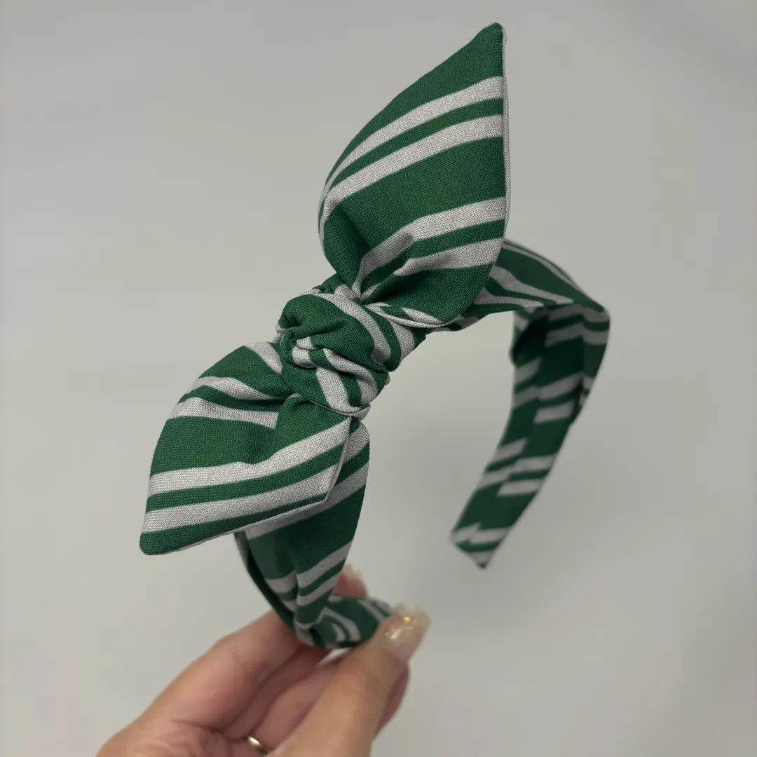 Wizard Striped Cunning Bow Band House Pride Color Headband Wizard Inspired House Color Striped He... | Etsy (US)