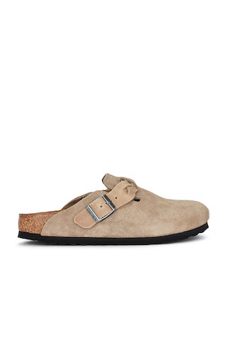 BIRKENSTOCK Boston Braid Clog in Taupe from Revolve.com | Revolve Clothing (Global)