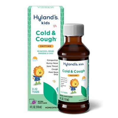 Hyland's Kids Cold & Cough Syrup Daytime - Grape - 4 fl oz: Homeopathic, Liquid, Allium Cepa | Target