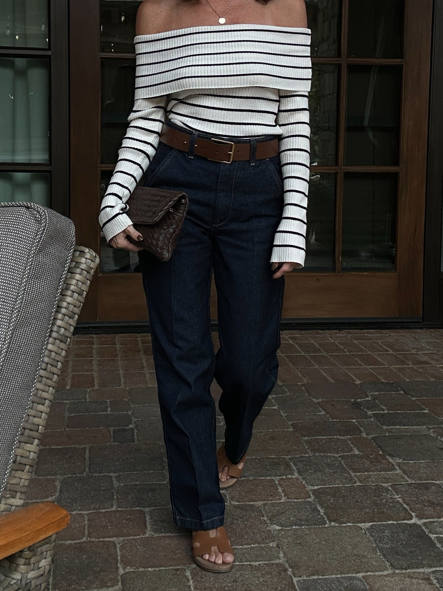 Straight high jeans 
Spring Fashion

H&M 
I usually wear a size 2, but these run large and I ordered a 0.