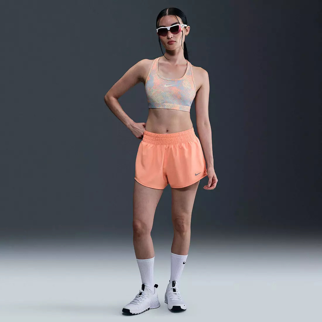 Nike Women's One Dri-FIT Mid-Rise 3" Brief-Lined Shorts | DICK'S Sporting Goods