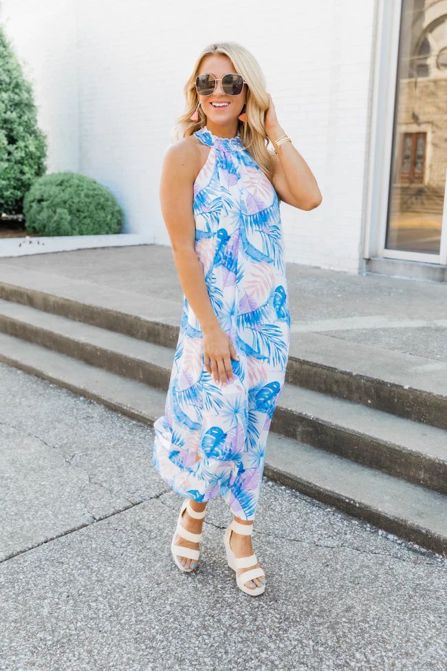 A Lady Like You Maxi Dress Tropical | The Pink Lily Boutique