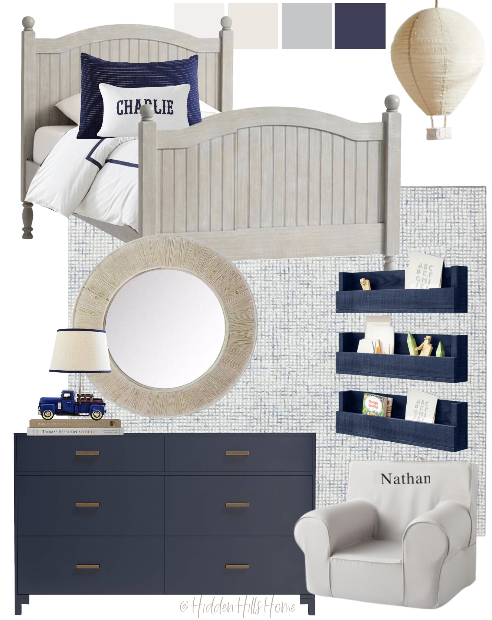 Boys bedroom decor, little boys bedroom, kids bedroom Inspo, home decor, boys room, pottery barn kids, navy blue bedroom decor #boysbedroom #kidsroom #homedecor 

#LTKkids #LTKhome