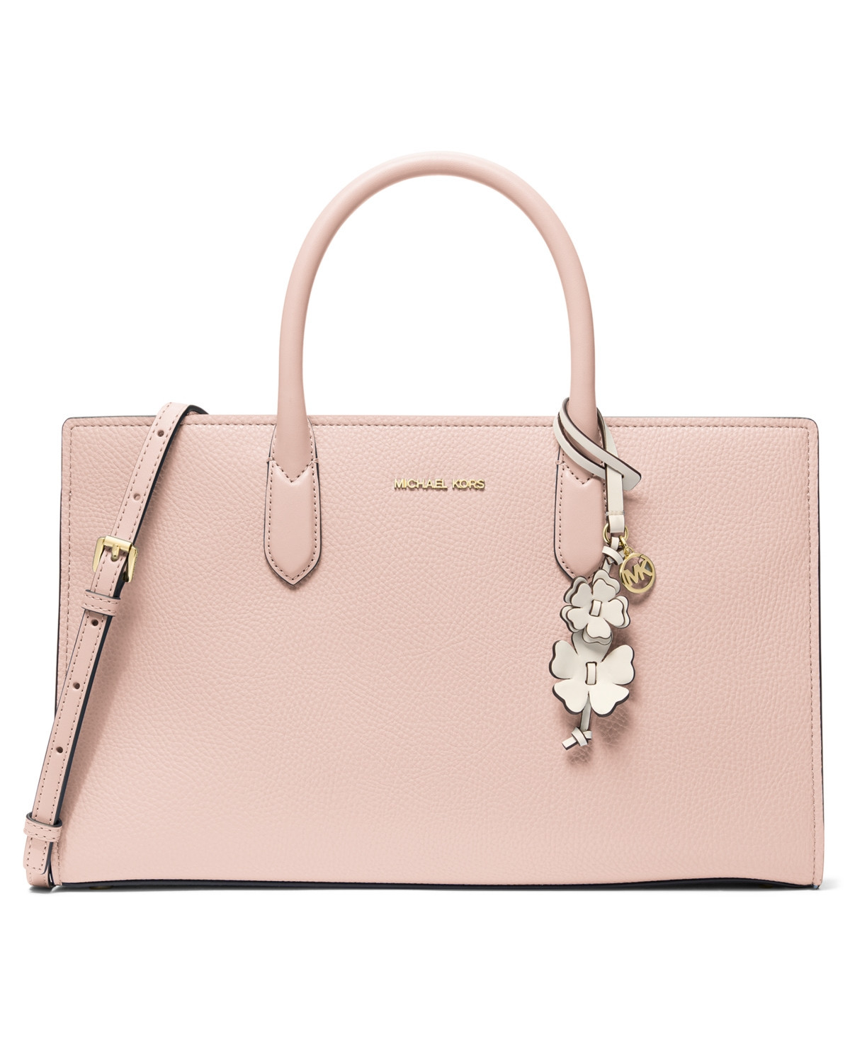 Michael Michael Kors Scarlett Medium East West Satchel Bag - Soft Pink | Macy's