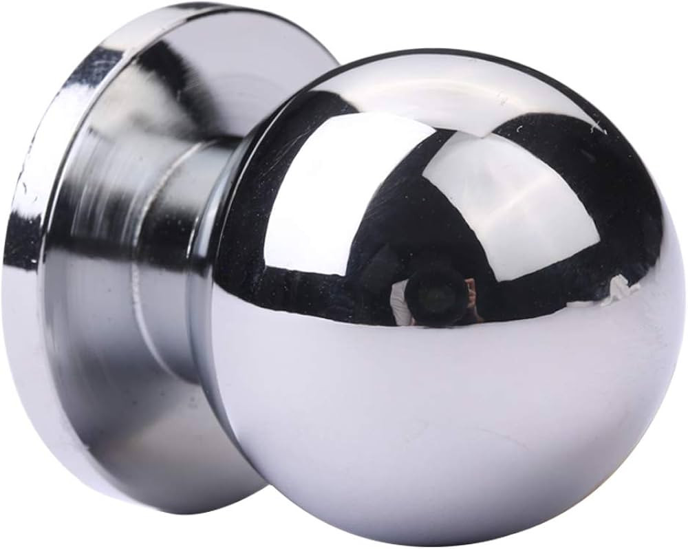 10 Pack Polished Chrome Cabinet knobs，1" Inch (25mm) Ball Furniture knobs。Round Solid Cabinet... | Amazon (US)