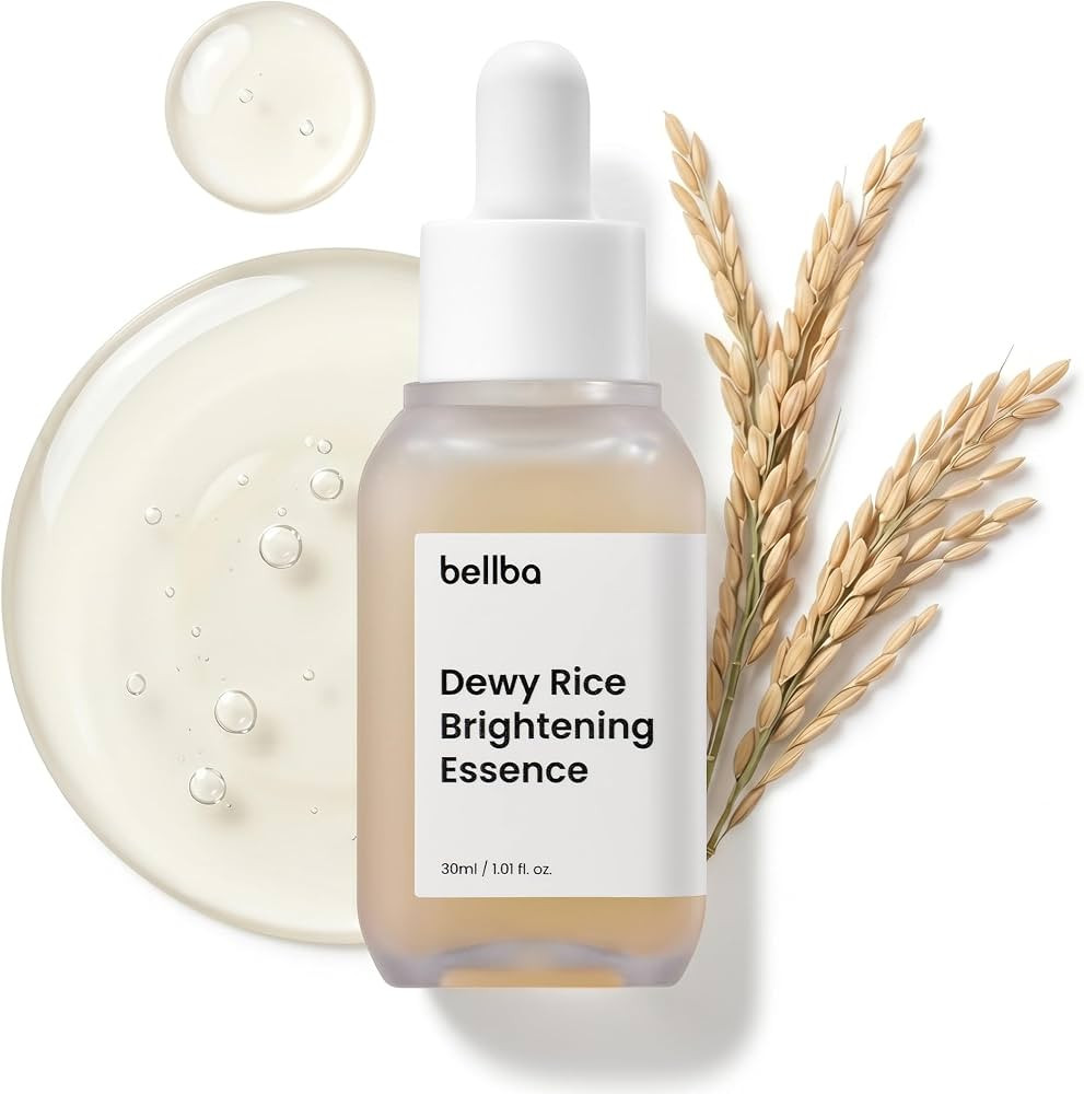 Dewy Rice Glow Serum Korean Serum for Face - K-beauty Skincare Rice Brightening Essence - Get Eve... | Amazon (US)
