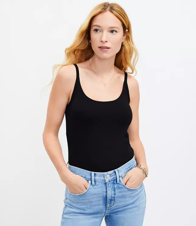Scoop Neck Layering Cami | LOFT