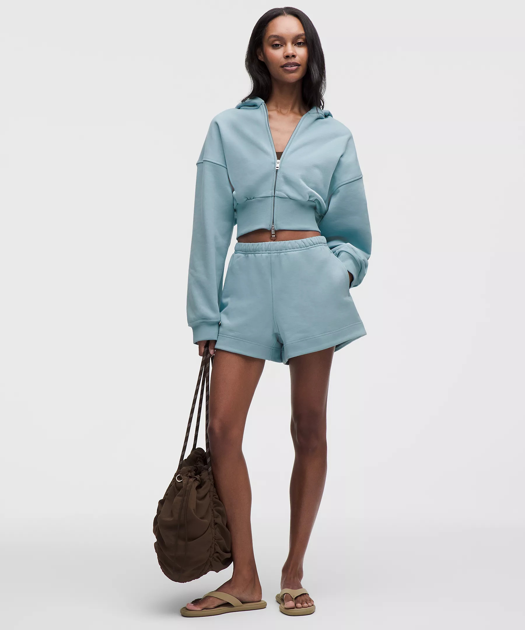 French Terry Cropped Full-Zip Hoodie | lululemon (CA)