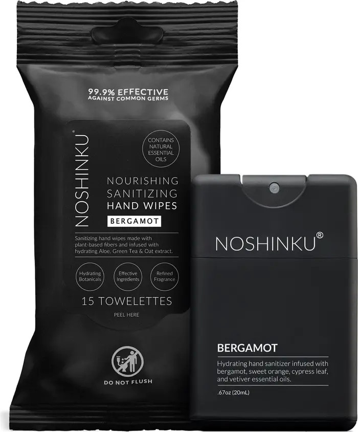 Bergamot Sanitizing Hand Wipes & Spray Set | Nordstrom