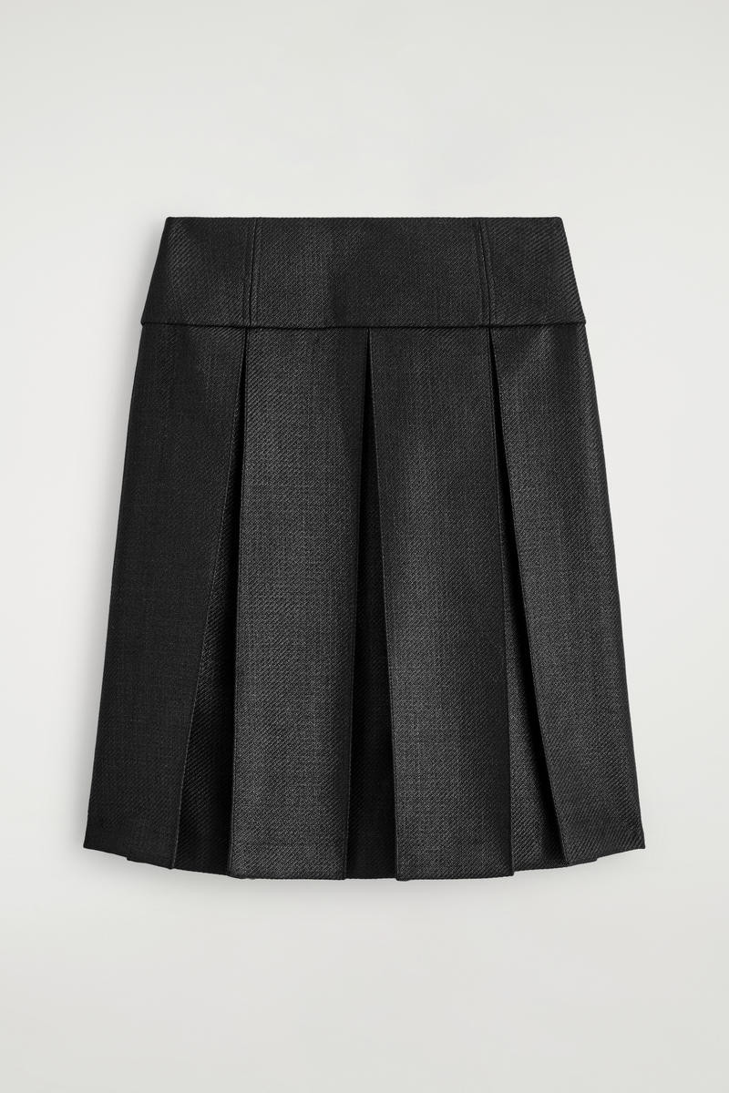 Pleated Wool-Blend Skirt | COS (US)