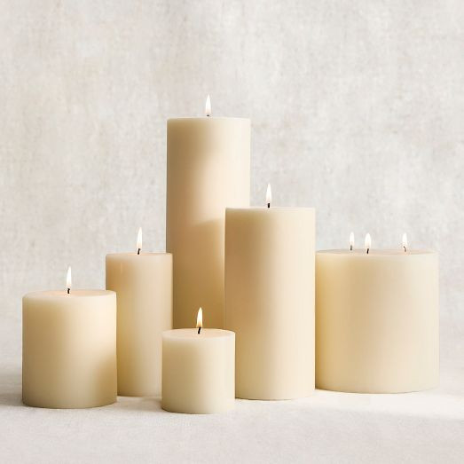 Signature Wax Pillar Candles | West Elm (US)