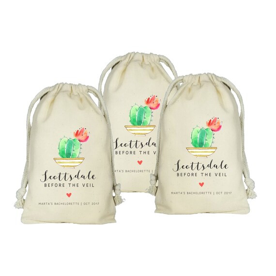 Scottsdale Before the Veil  Personalized Favor Bags  Set of | Etsy | Etsy (US)