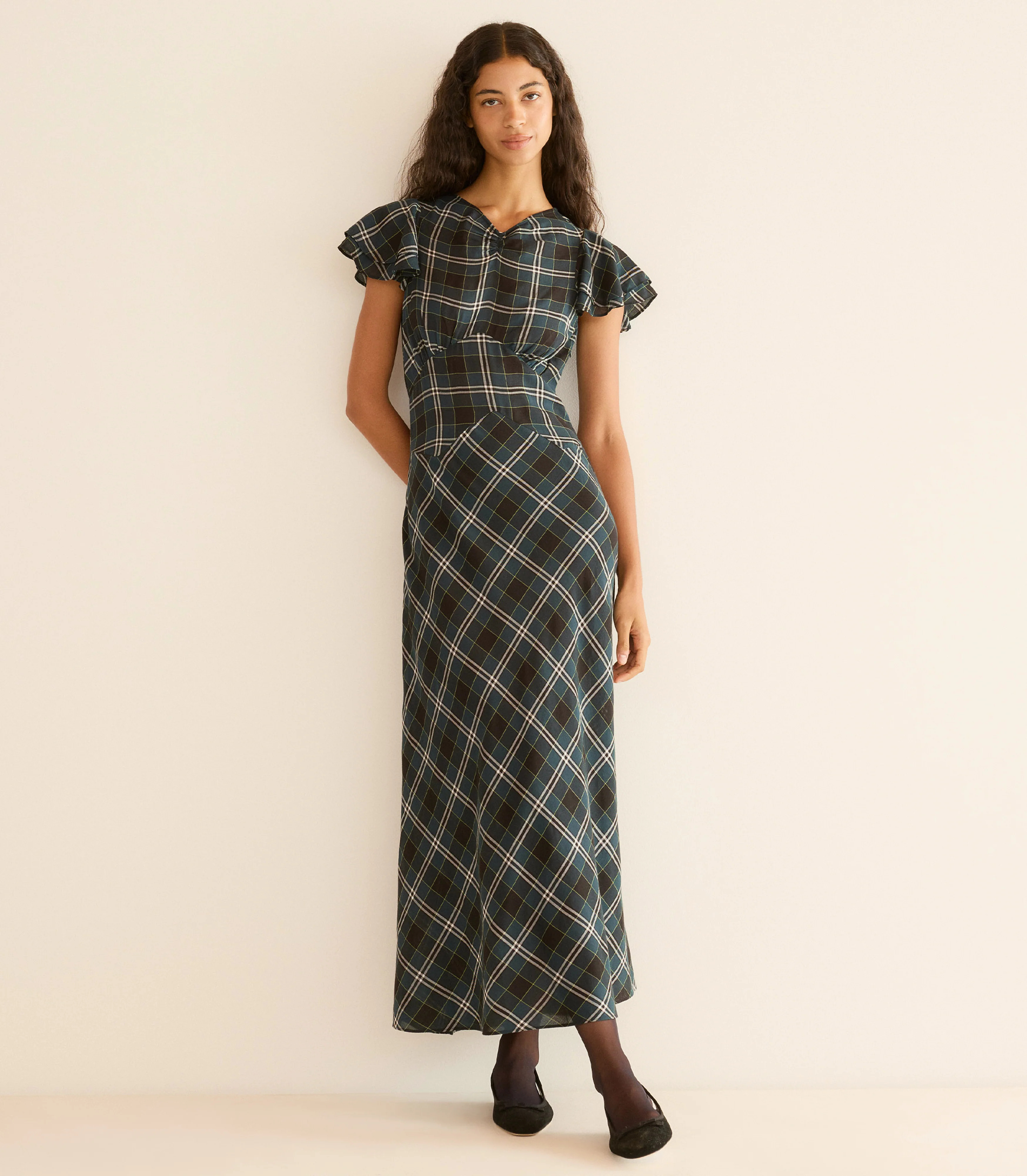 Seraphine Dress - Amble Plaid | DÔEN | DOEN
