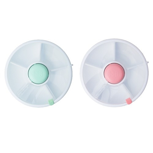GoBe Kids Small Snack Spinner, Set of 2, Coral and Teal | Williams-Sonoma