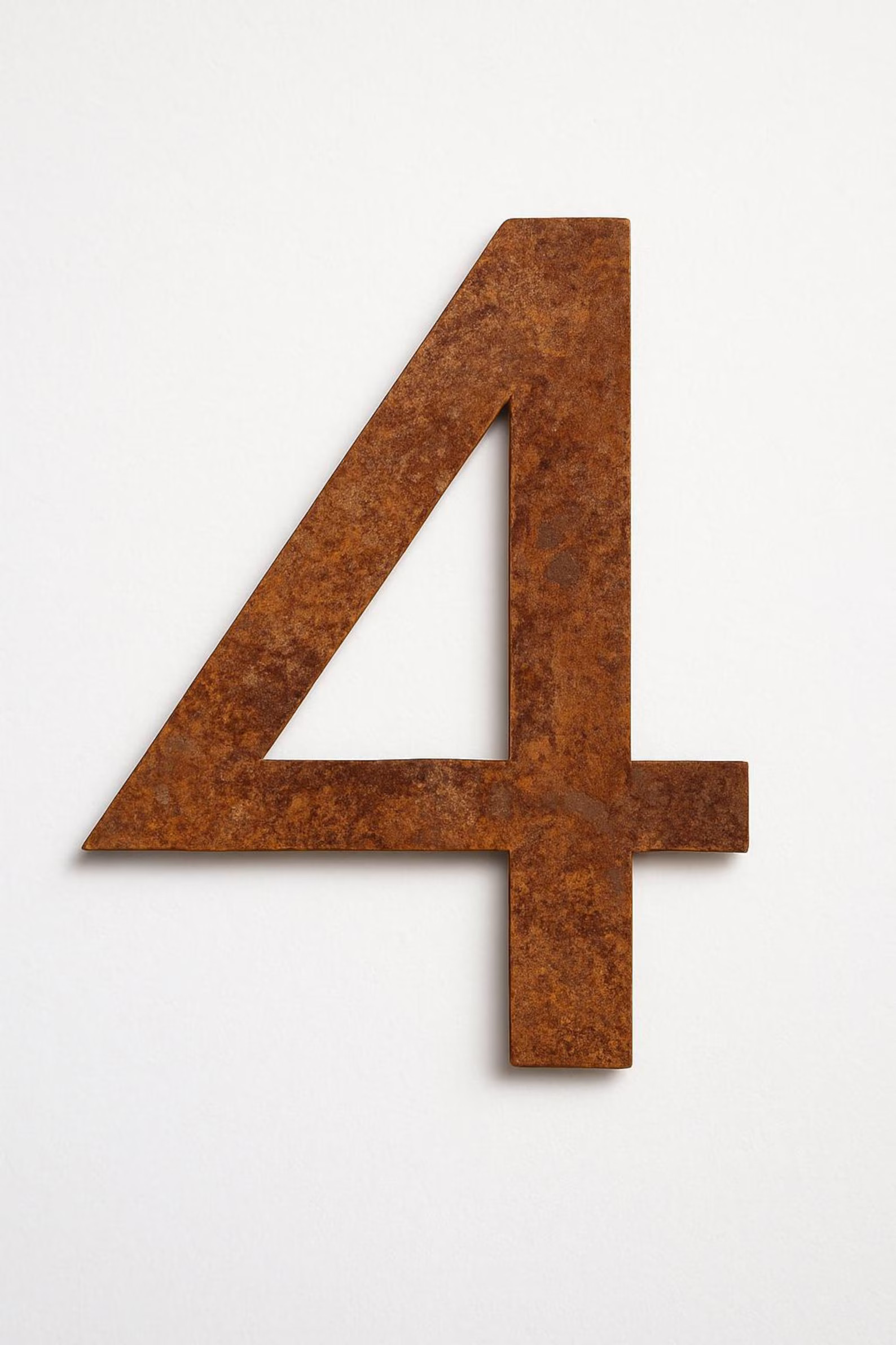 Rustic Corten Steel House Number – Modern Outdoor Address Sign | Etsy (US)