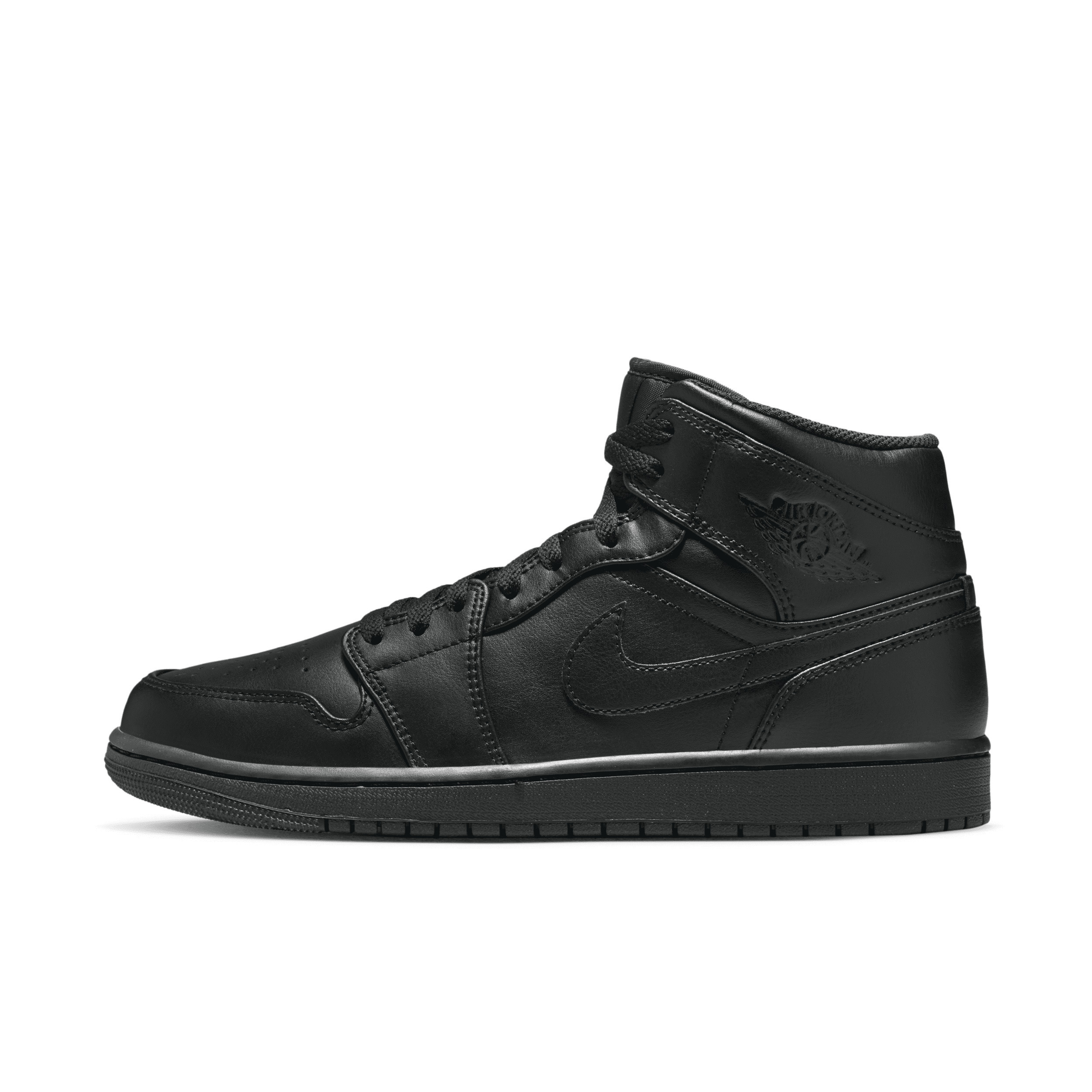 Men's Air Jordan 1 Mid Shoes in Black | 554724-093 | Nike (US)
