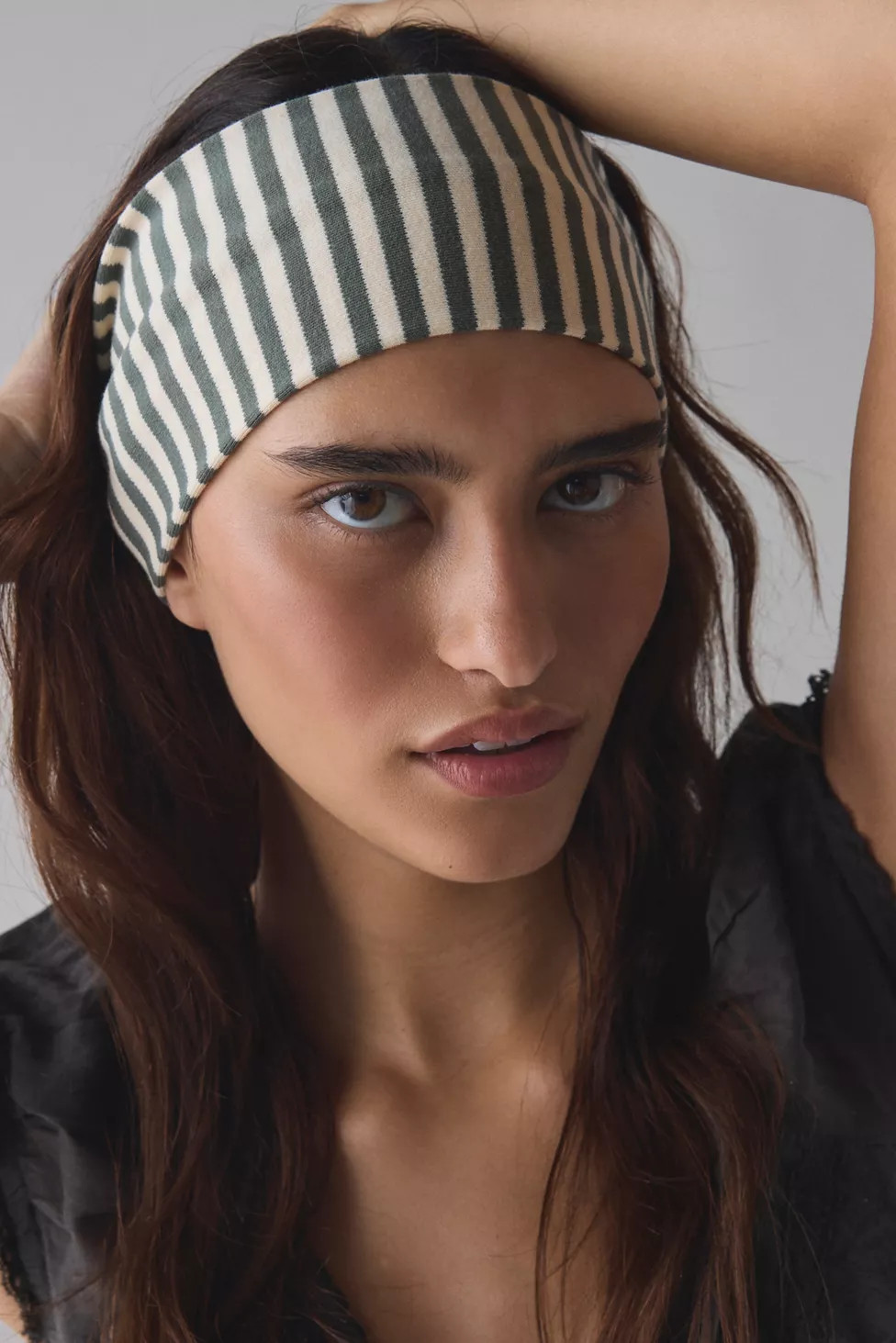 Evie Striped Headwrap Wide Headband | Urban Outfitters (US and RoW)