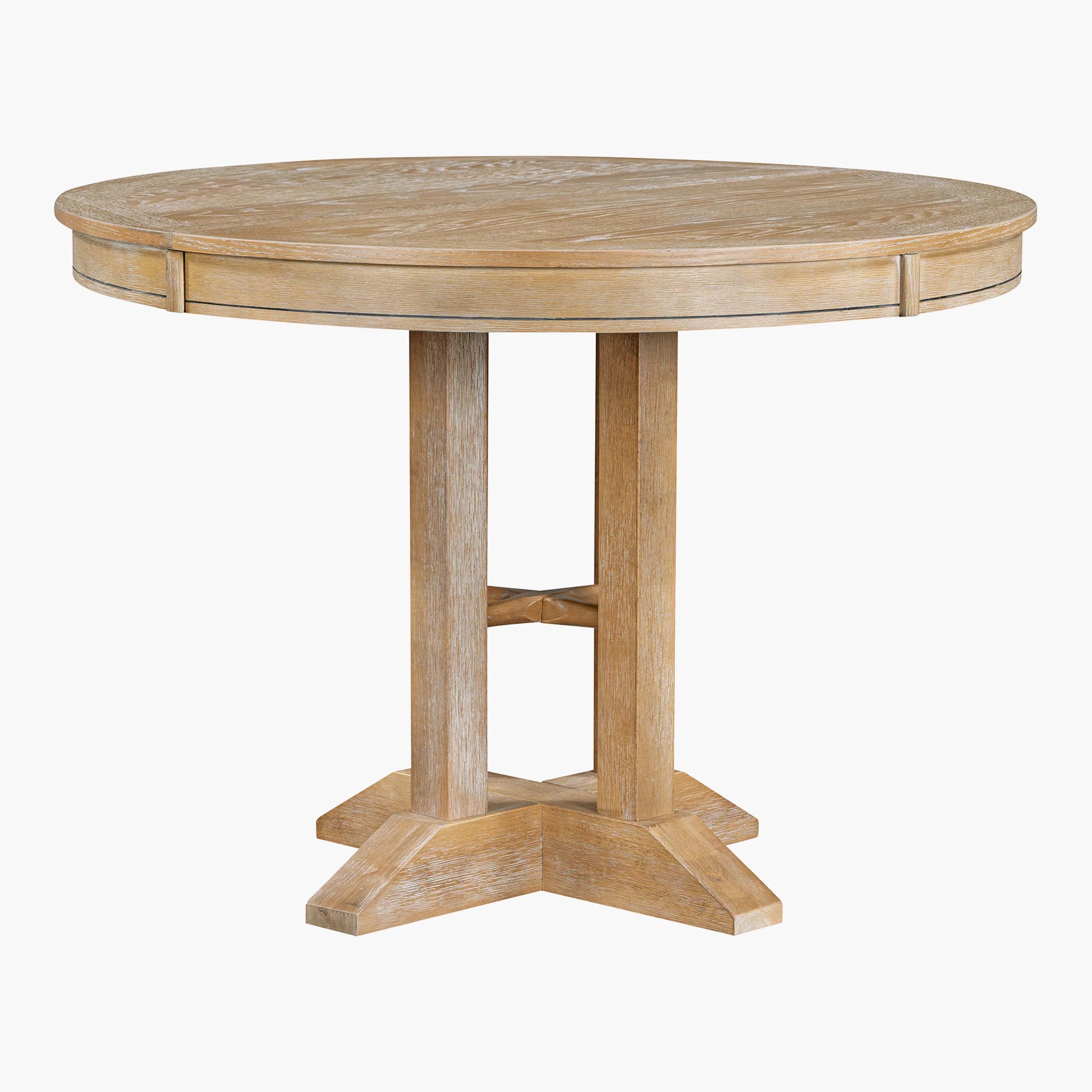 Gracie Oaks Farmhouse Dining Table Extendable Round Table (Natural Wood Wash) | Wayfair | Wayfair North America