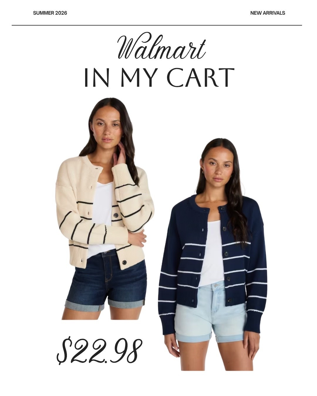 Loving the nautical vibes on this cardigan ☀️