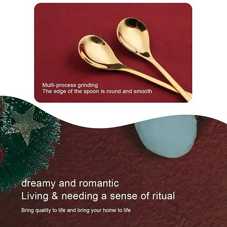 Discount Clearance! Dinnerware Sets Kingtowag Kitchen Essentials, Gold Tableware Christmas Medium... | Walmart (US)