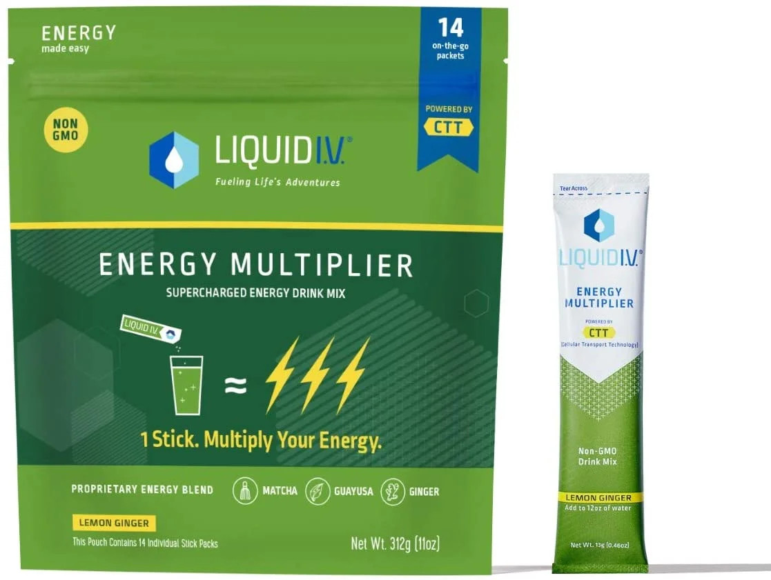 Liquid I.V. Energy Multiplier, Super-Charged Matcha Mix, 9 Essential Vitamins, Natural Caffeine, ... | Walmart (US)