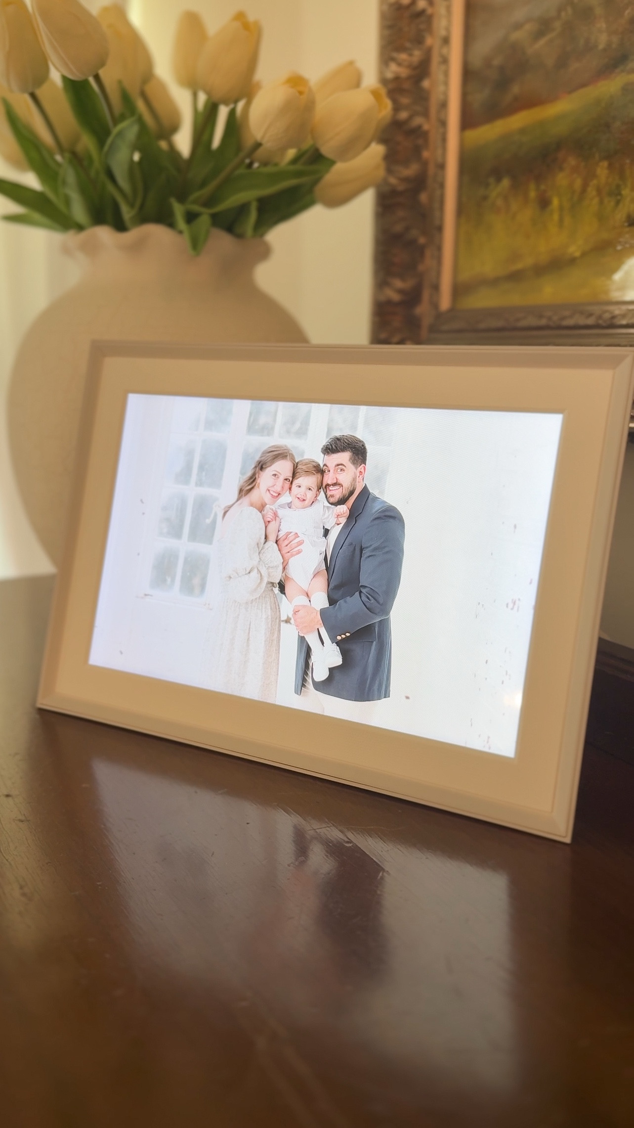Introducing: aura frames carver smart photo frame!
Thanks to their easy to use app, uploading photos and videos is a breeze. You can completely customize your slideshow there as well. 
The smart Touch Bar at the top of the frame allows you to manually swipe through photos, replay videos, adjust volume, and hide photos from slideshow. 
Display all of your favorite spring moments this Mother’s Day, and use code GIFT35 for $35 off your frame!

#springmomentswithaura #auraframes #ad

#LTKSaleAlert #LTKHome #LTKGiftGuide