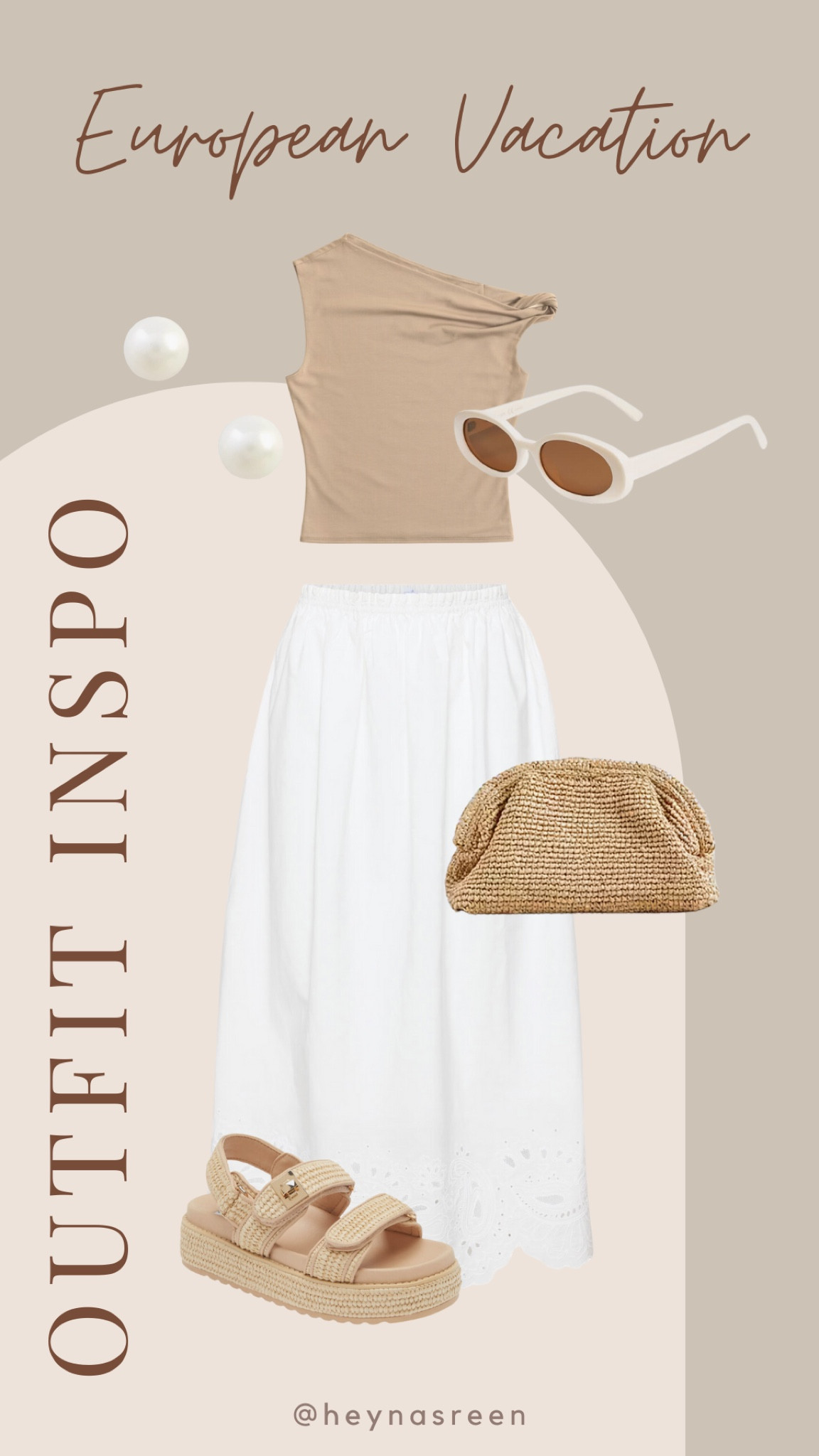 European Vacation Outfit Idea: casual and chic! I love this top paired with raffia sandals and accessories 🤍

#LTKSeasonal #LTKStyleTip #LTKTravel