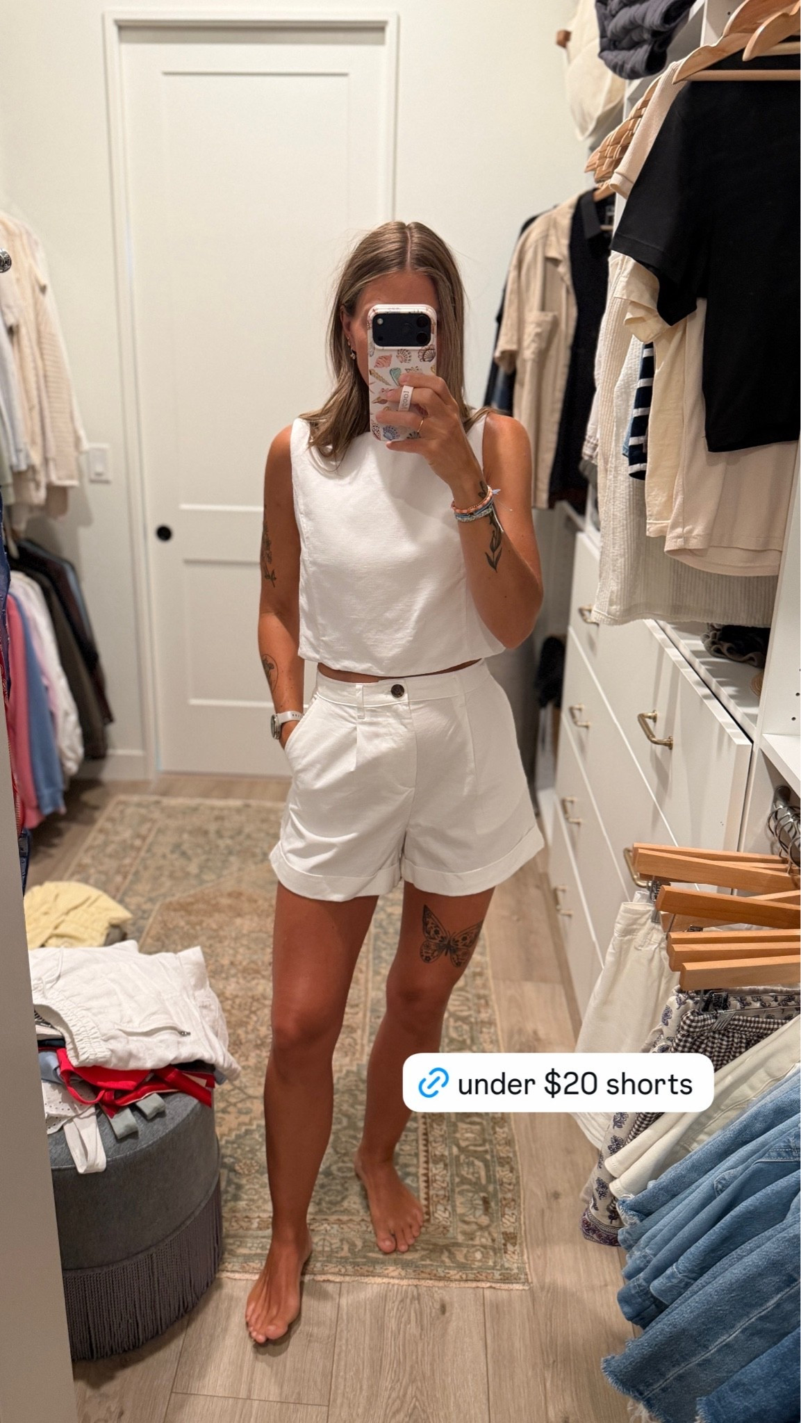 These white trouser shorts from target are on sale and under $20! Dress up with a cute tank or dress down with a graphic tee.

#LTKSaleAlert #LTKootd #LTKSeasonal