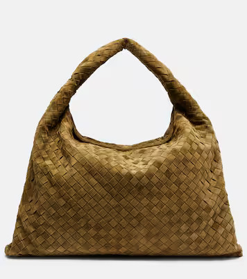 Hop Intrecciato Large suede tote bag | Mytheresa (US/CA)