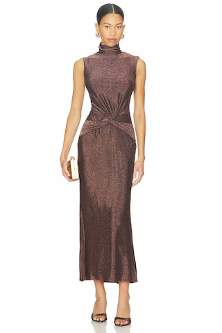 ASTR the Label Riana Dress in Brown Metallic from Revolve.com | Revolve Clothing (Global)