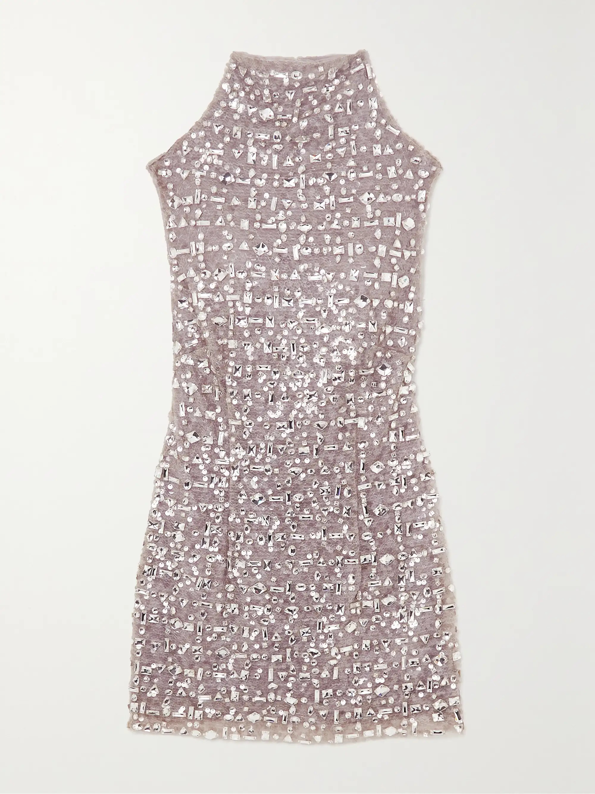 Luna crystal-embellished sequined tulle mini dress | NET-A-PORTER (UK & EU)
