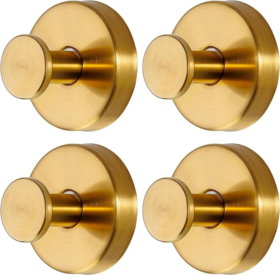 Gold Wreath-Hanger, Strong Stainless Steel Suction-Cup-Wreath-Hooks, 4 Pack Wreath-Door-Hanger Fa... | Amazon (US)