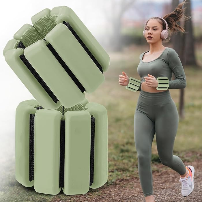 Wrist and Ankle Weights, Adjustable Wearable Weights - Total 2 lbs (1 lb each), Comfortable Weigh... | Amazon (US)