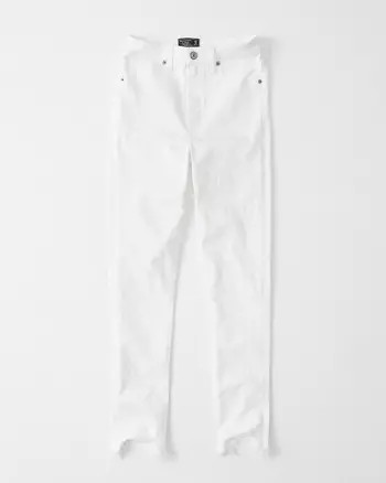 Curve Love Ultra High Rise Ankle Straight Jeans | Abercrombie & Fitch US & UK