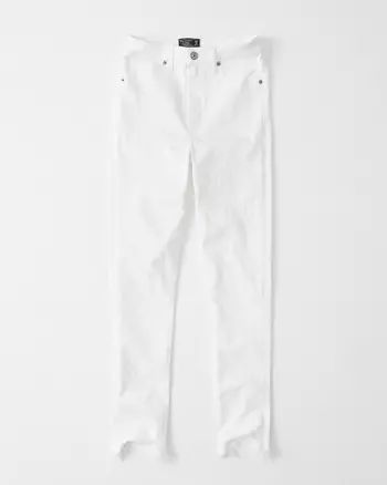 Curve Love Ultra High Rise Ankle Straight Jeans | Abercrombie & Fitch US & UK