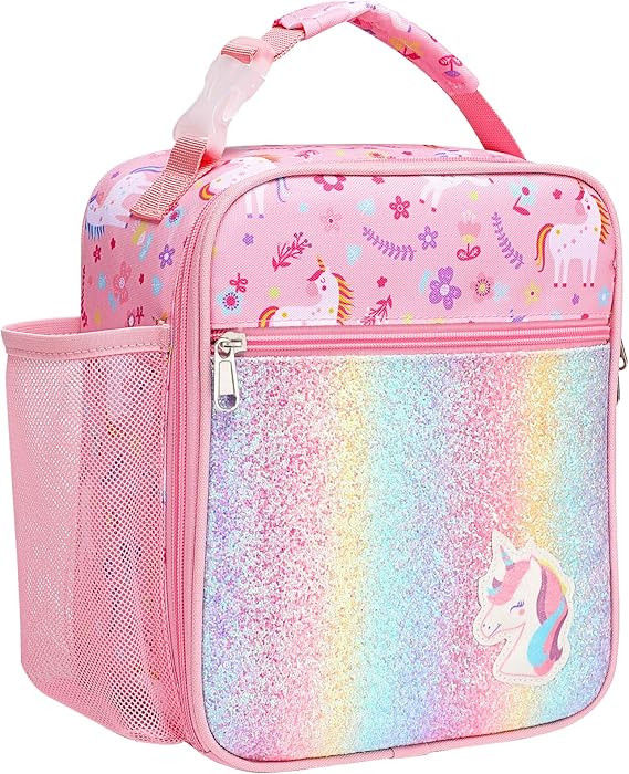 Bagseri Kids Lunch Box for Girls - Insulated Toddler Lunch Bag Fits Bento Box, Reusable Daycare C... | Amazon (US)