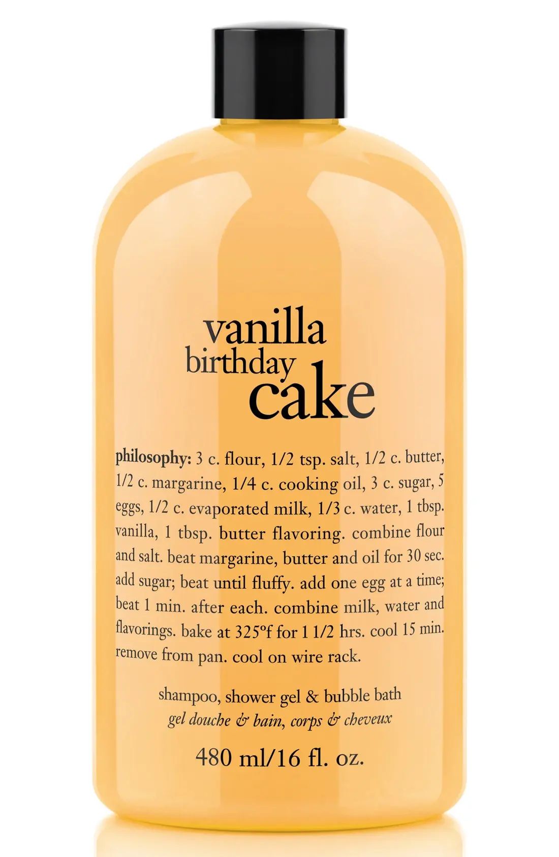 philosophy 'vanilla birthday cake' shampoo, shower gel & bubble bath | Nordstrom