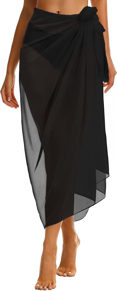 CHICGAL Sarong Wraps Swimsuit Coverup for Women Bathing Suit Cover Up Summer Bikini Beach Swimwea... | Amazon (US)