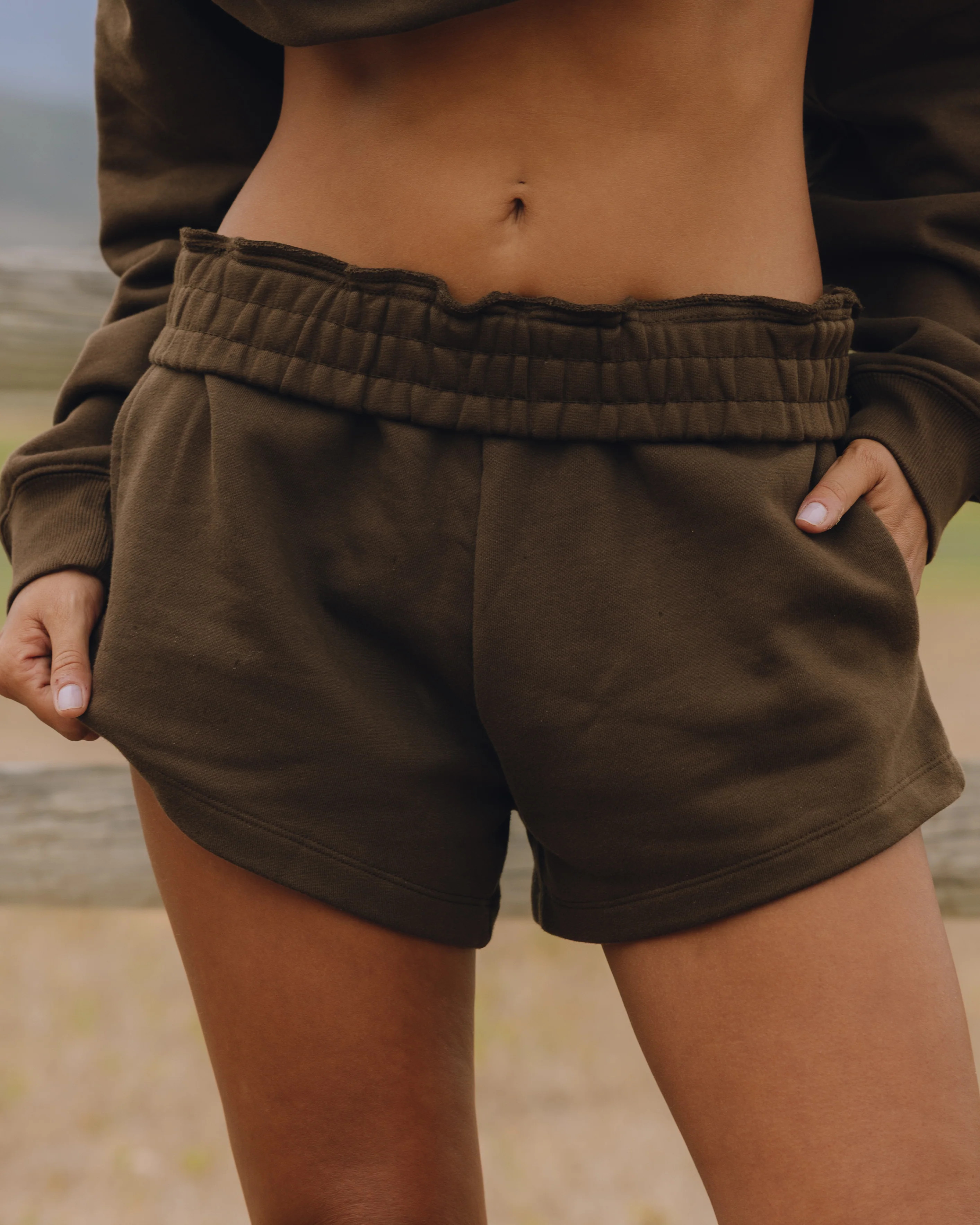 Fleece Super Shorts - Coco | Daily Drills LLC