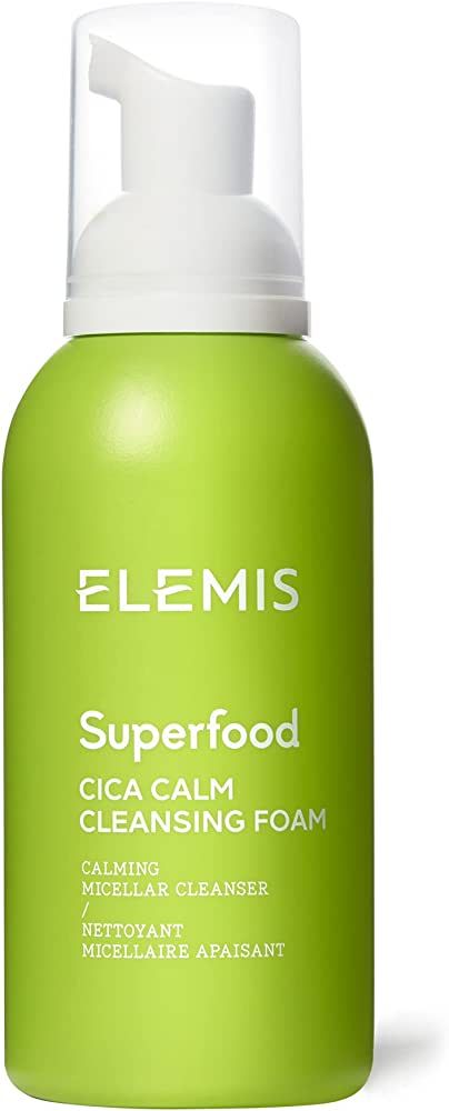 ELEMIS Superfood CICA Calm Cleansing Foam, Deep Foaming Cleanser with Micellar Technology, Foamin... | Amazon (UK)