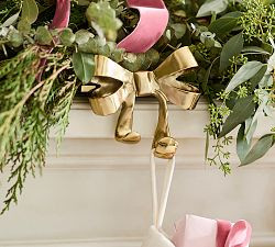 LoveShackFancy Bow Stocking Holder | Pottery Barn (US)