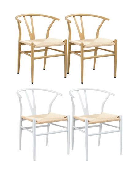 Most affordable wishbone chairs I’ve found with woven seat! 4 colors! Sets of 2!

Dining room chairs, dining room chair sale, dining room furniture, woven chairs, dining chairs, coastal dining room, coastal home designs, coastal chairs

#LTKstyletip #LTKhome