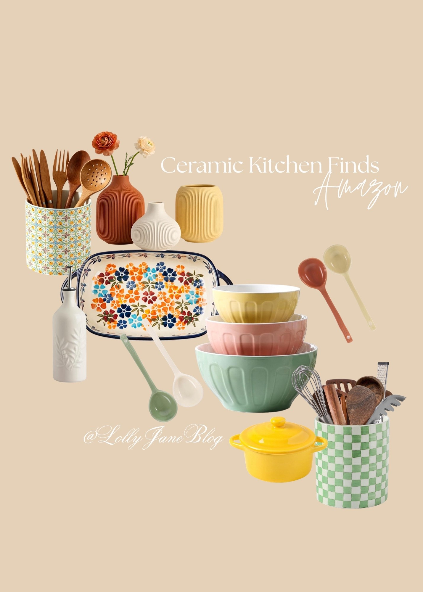 Ceramic kitchen finds from Amazon!! 👩🏻‍🍳💚🙌🏼

#LTKSeasonal #LTKHome #LTKfoodie