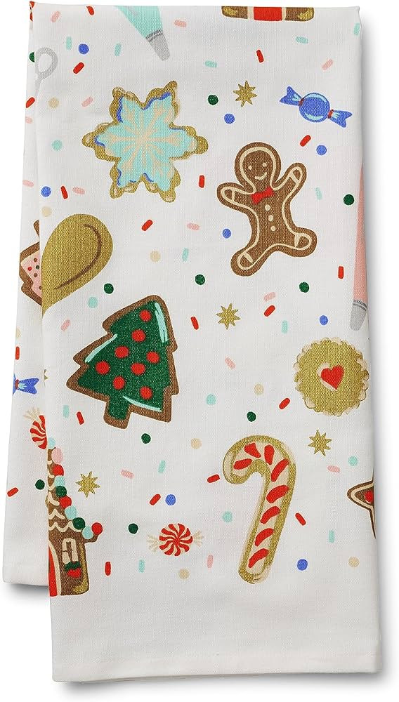 RIFLE PAPER CO. Christmas Cookies Tea Towel, Introduce Holiday Spirit into Your Kitchen with Vibr... | Amazon (US)