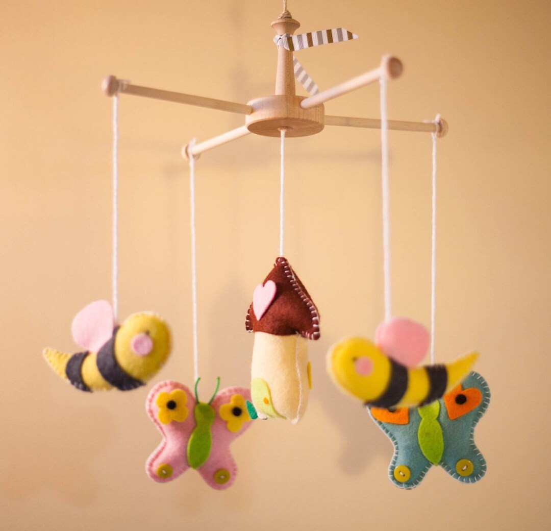 baby mobile, baby crib mobile, butterfly mobile, bug mobile, honey bees, Hungry Caterpillar, felt... | Etsy (US)