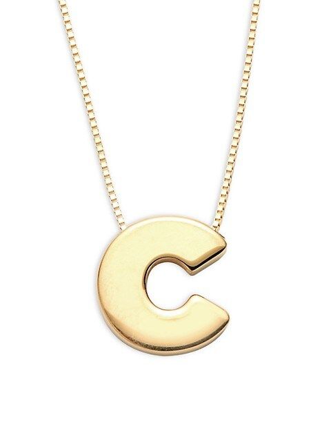 Saks Fifth Avenue Initial 14K Yellow Gold Necklace on SALE | Saks OFF 5TH | Saks Fifth Avenue OFF 5TH
