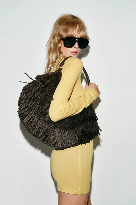 FRINGE TOTE BAG | Zara US