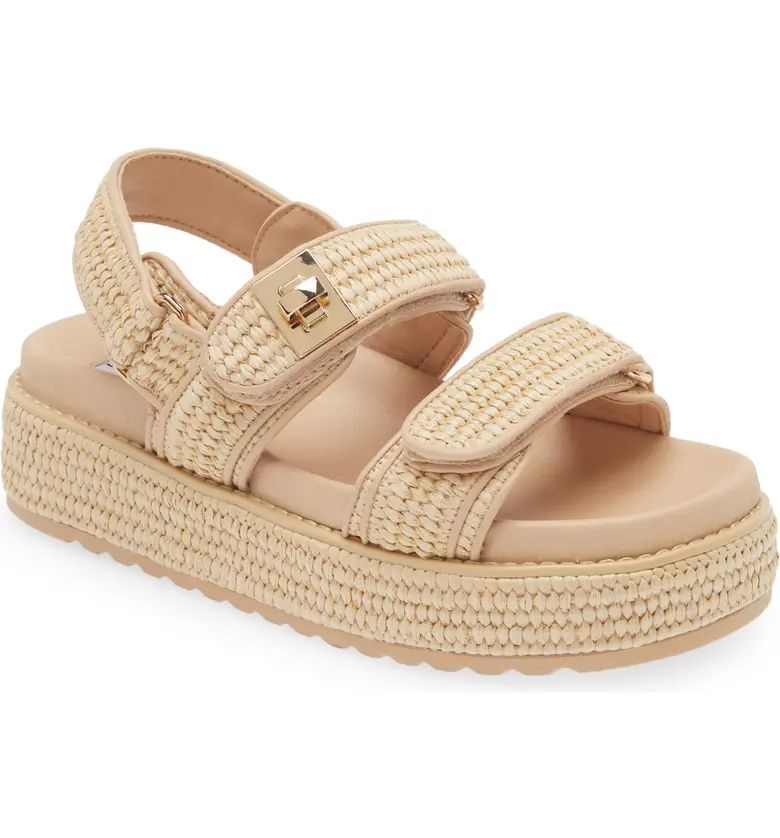 Bigmona Raffia Slingback Platform Sandal (Women) | Nordstrom