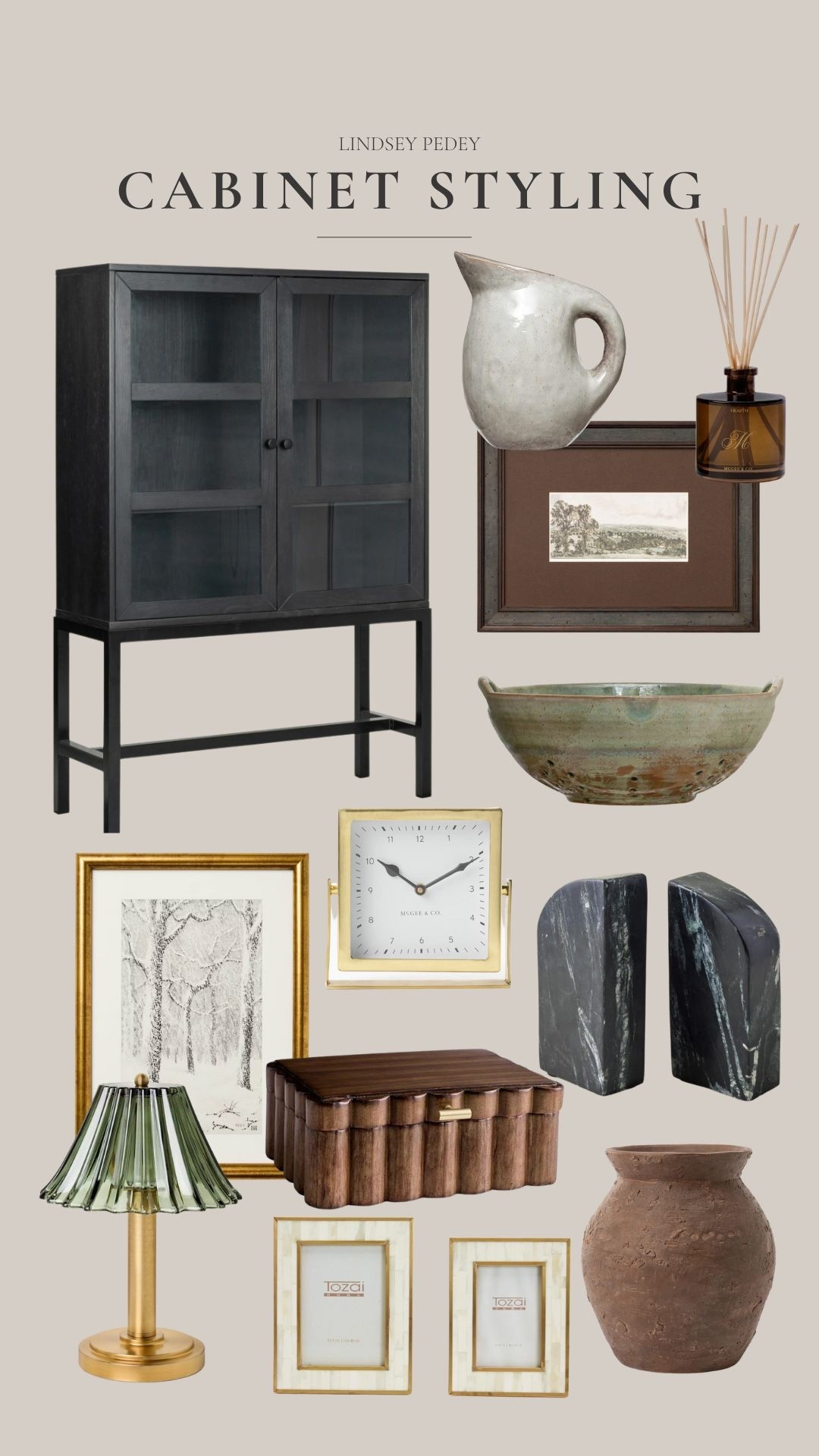 Cabinet styling inspiration🤎

#LTKSeasonal #LTKHome #LTKFindsUnder50